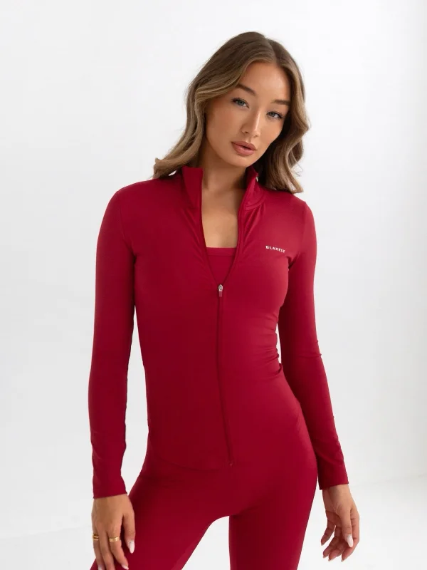 Studio Active Jacket - Cherry Red