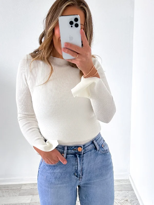 Celeste Knit Top - Cream