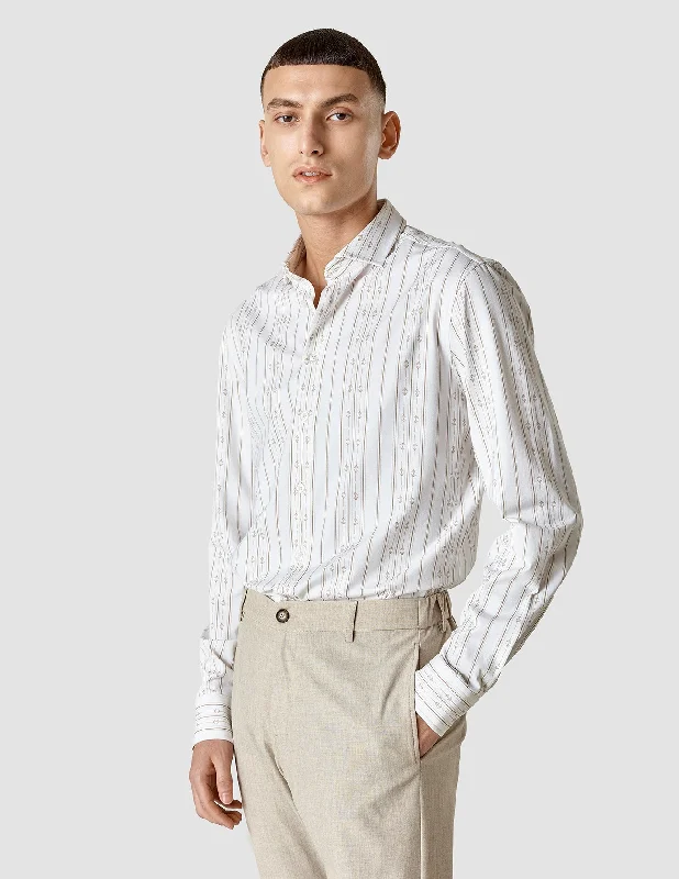 Lightweight Classic Shirt Earth Stripe Regular