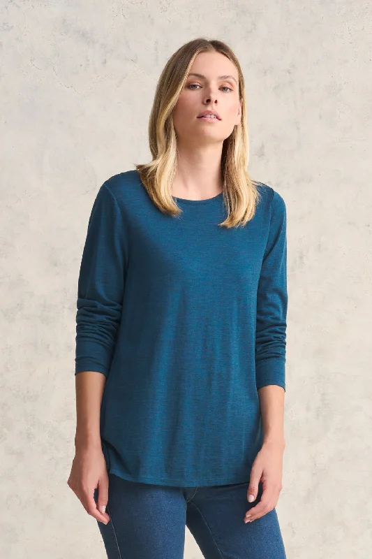 Wool Jersey Tee - Teal