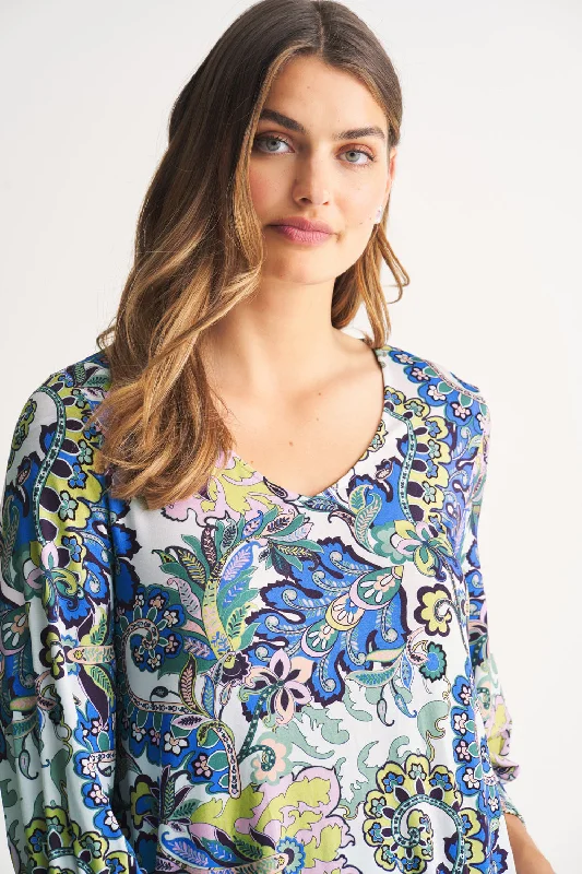 Print Jersey Top - Multi Paisley