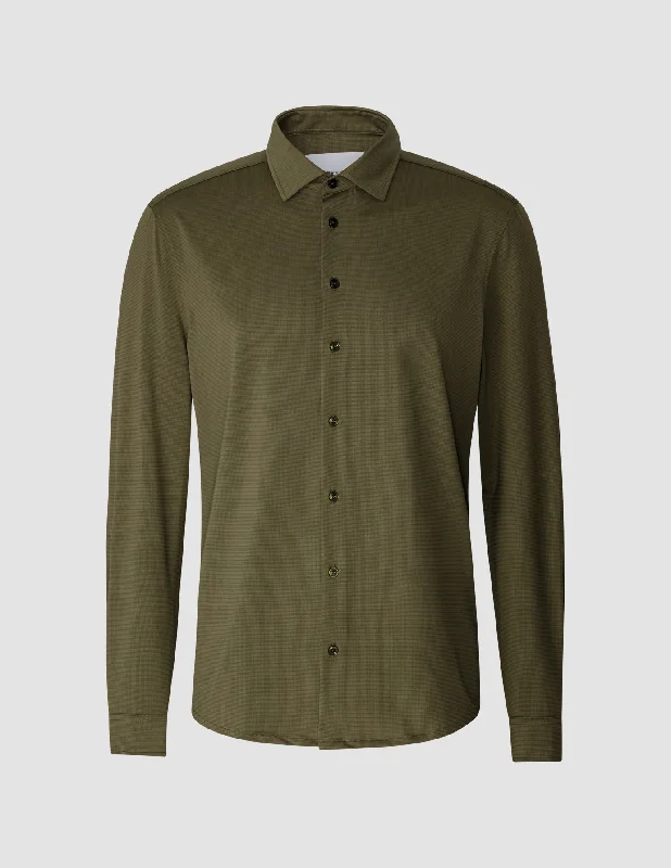 Travel Shirt Remote Green Regular