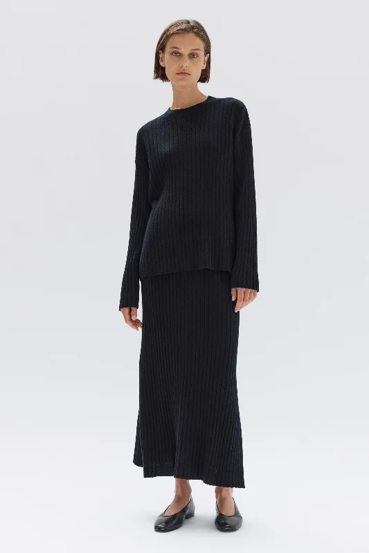 Wool Cashmere Rib Top