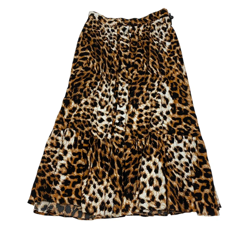 Animal Print Skirt Midi Talbots, Size M