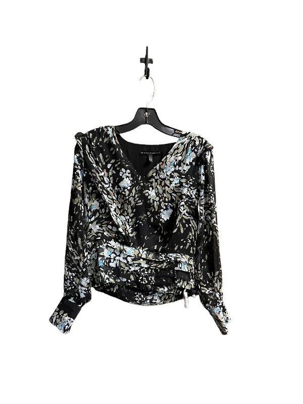 Black Blouse Long Sleeve White House Black Market, Size S