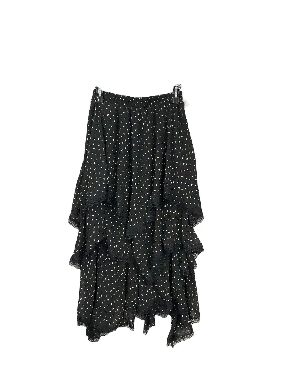 Black & Brown Skirt Maxi Clothes Mentor, Size S