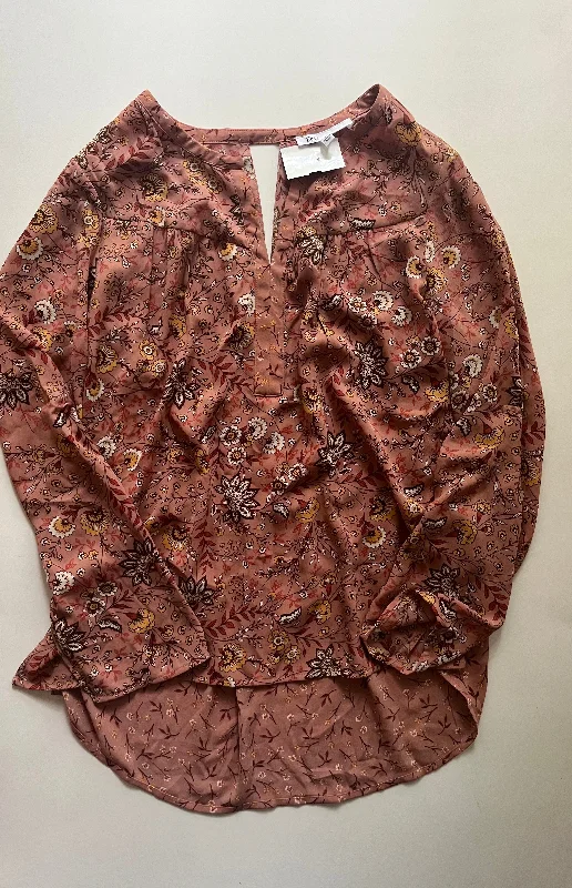 Floral Blouse Long Sleeve Dr2, Size S