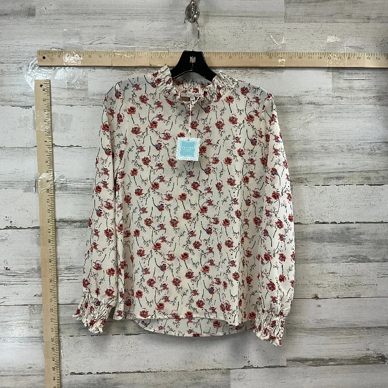 Floral Print Blouse Long Sleeve Hayden La, Size S