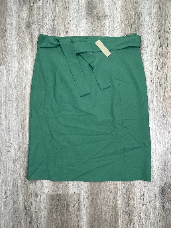 Green Skirt Midi J. Crew, Size Xl