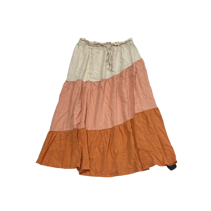 Orange & Pink Skirt Midi Loveriche, Size S