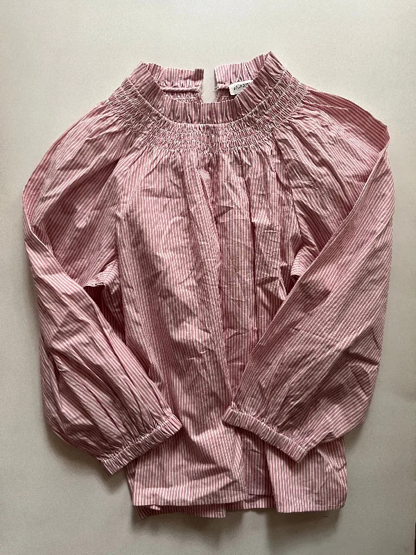 Pink Blouse Long Sleeve J Crew NWT, Size M