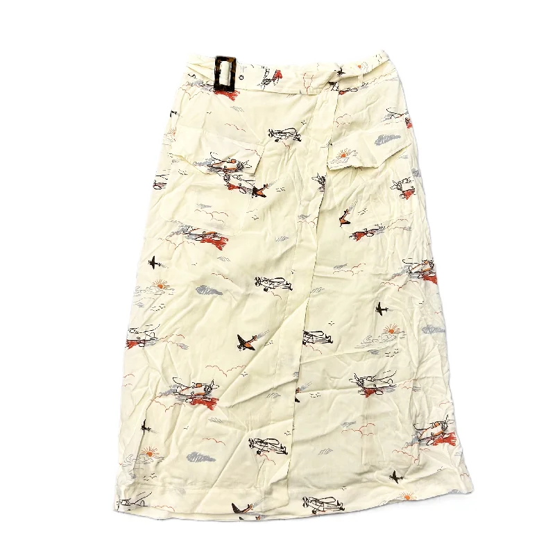 Skirt Midi By Scotch & Soda In Cream, Size: L