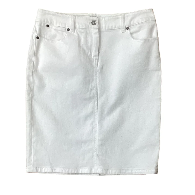 Skirt Mini & Short By Talbots In White, Size: 4