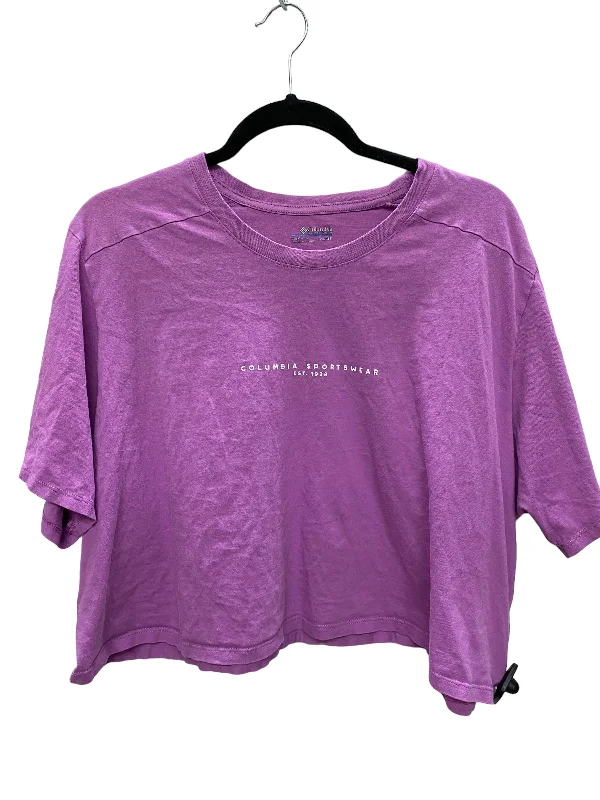 Top Short Sleeve Basic By Columbia In Purple, Size: 2x