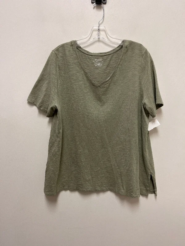 Top Short Sleeve By Chicos In Green, Size: Xl