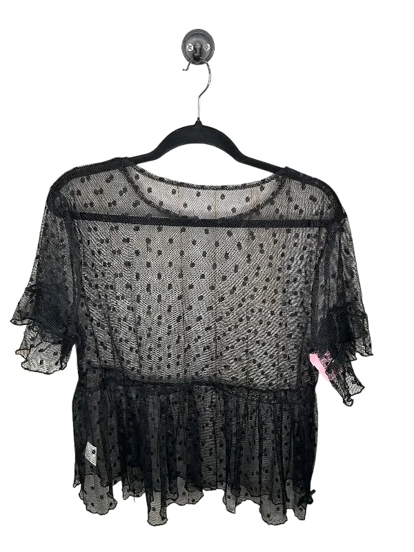 Top Short Sleeve By Clothes Mentor In Black, Size: Large