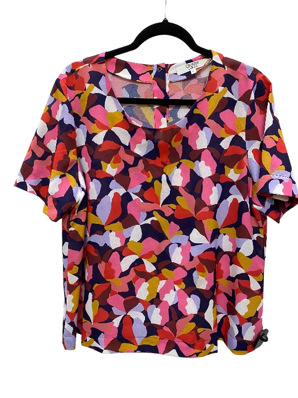 Top Short Sleeve By Crosby In Multi-colored, Size: L