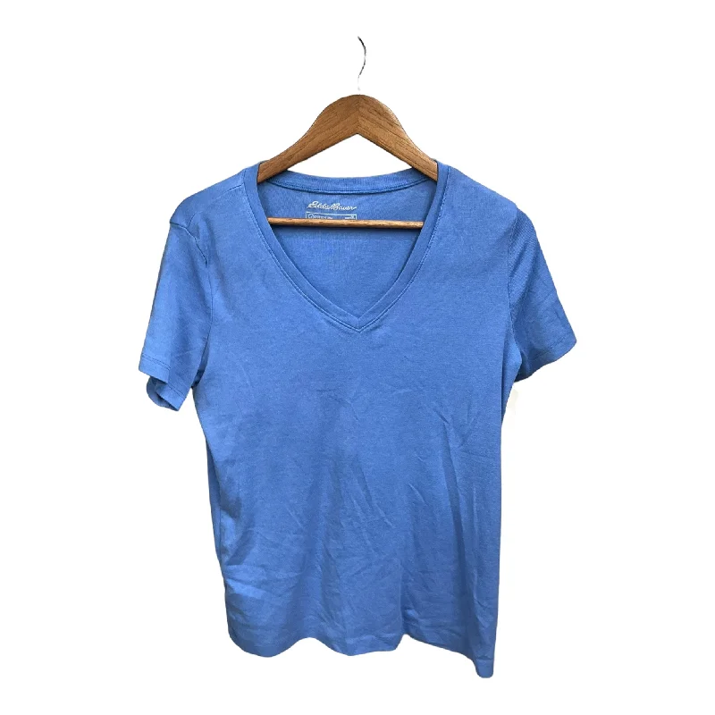 Top Short Sleeve By Eddie Bauer In Blue, Size: Xl