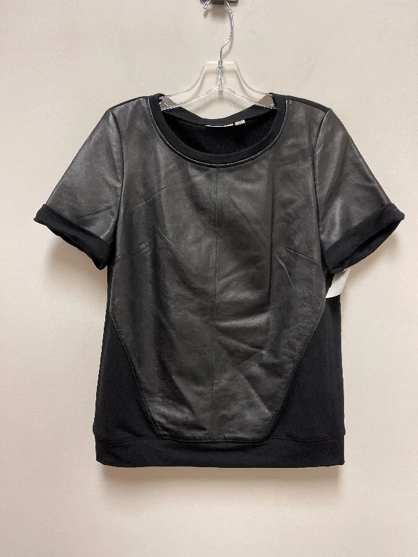 Top Short Sleeve By Halogen In Black, Size: M