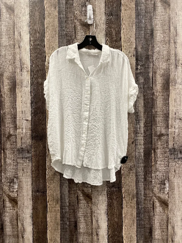 Top Short Sleeve By Jane And Delancey In White, Size: L