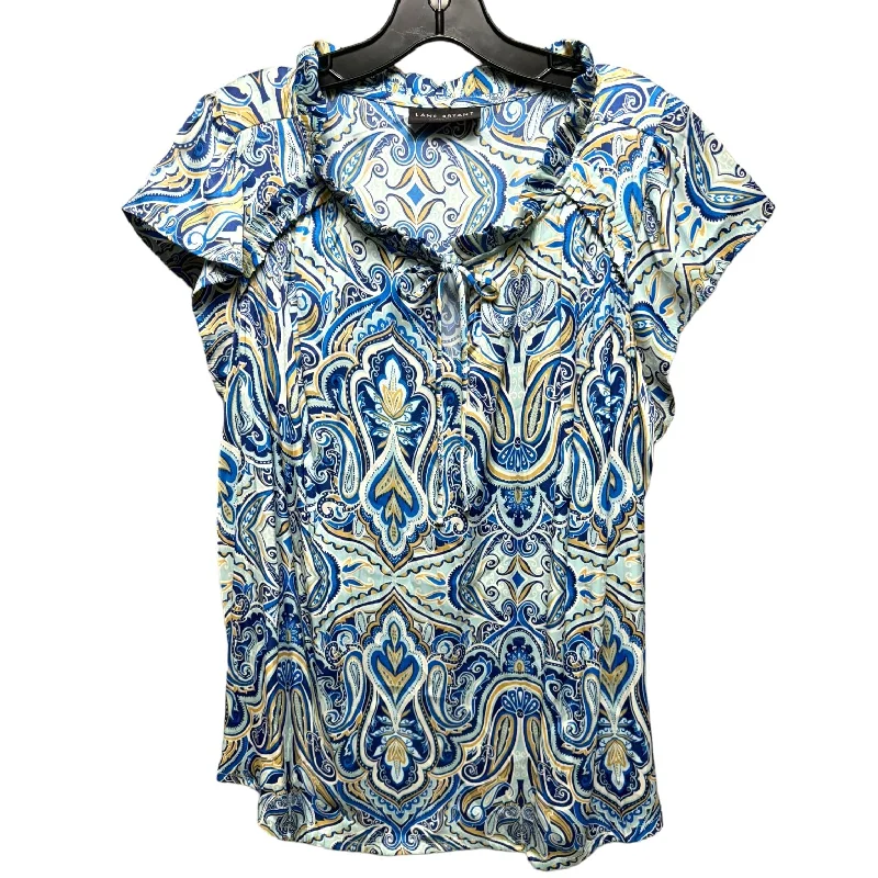 Top Short Sleeve By Lane Bryant In Paisley Print, Size: 1x