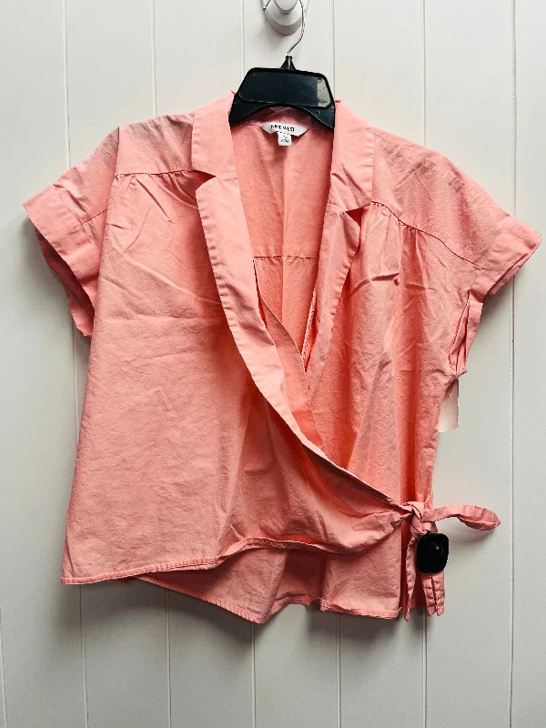 Top Short Sleeve By Nine West In Pink, Size: Xl