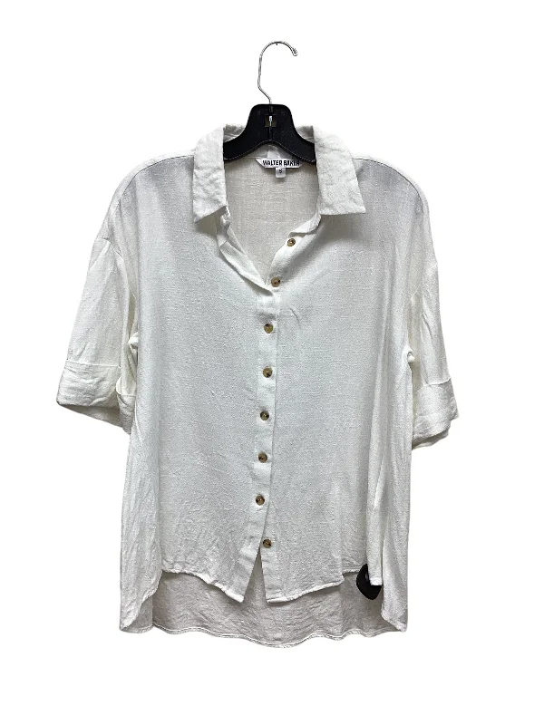 Top Short Sleeve By Walter Baker In White, Size: S