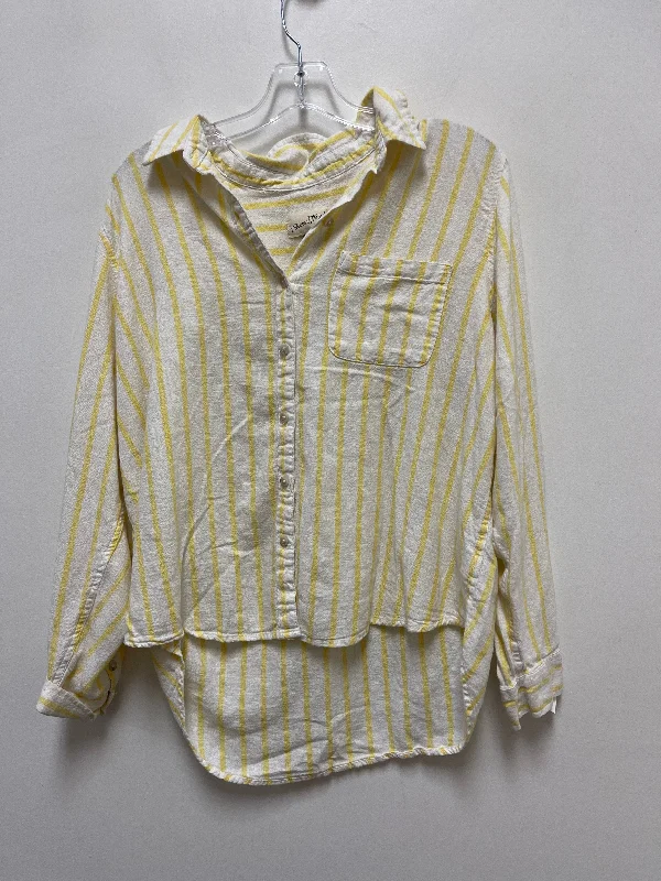 Yellow Blouse Long Sleeve Universal Thread, Size L