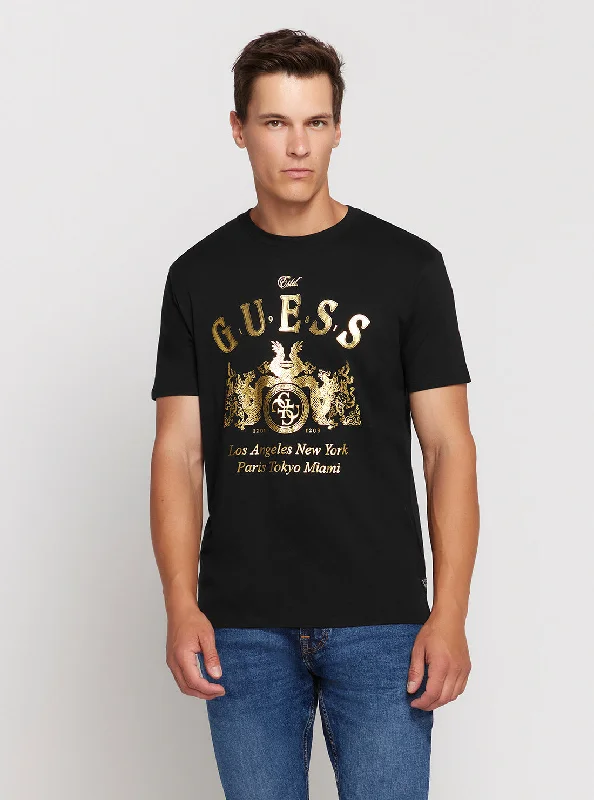 Black Gold Crest Short Sleeve T-Shirt