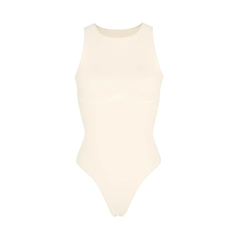 Dream Sculpt Halter Neck Bodysuit - White