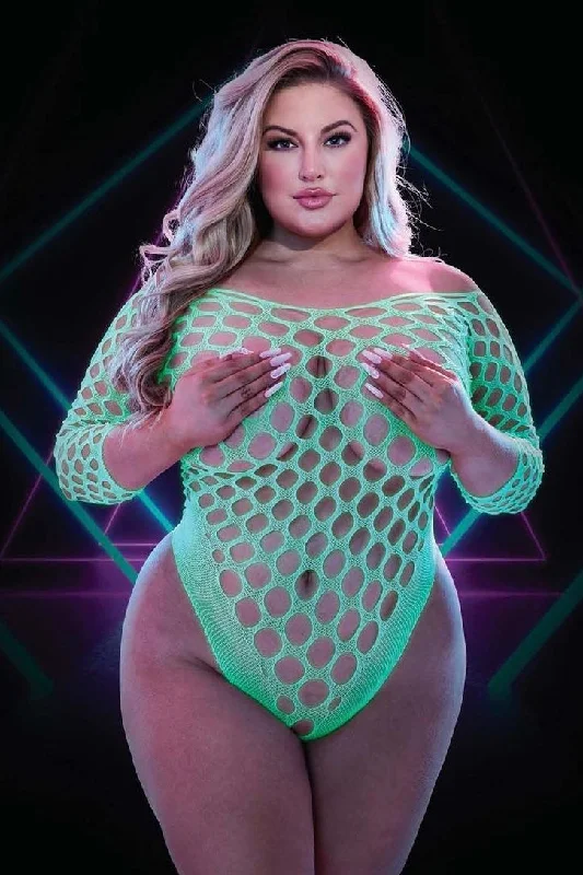 Plus size Sexy Teddy glow in the dark